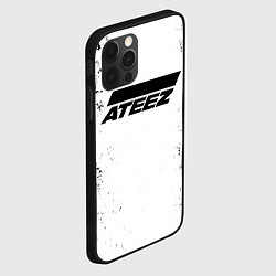 Чехол для iPhone 12 Pro Ateez black and white, цвет: 3D-черный — фото 2