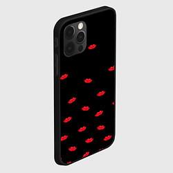 Чехол для iPhone 12 Pro Поцелуи для любимого, цвет: 3D-черный — фото 2