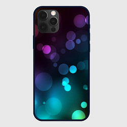 Чехол для iPhone 12 Pro Абстракция блики, цвет: 3D-черный