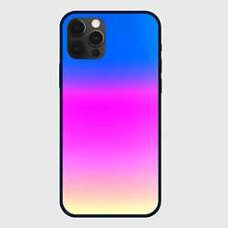 Чехол для iPhone 12 Pro Неоновые краски космоса, цвет: 3D-черный