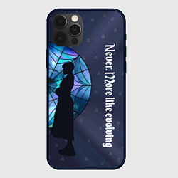 Чехол для iPhone 12 Pro Уэнсдей Аддамс - темная сторона окна, цвет: 3D-черный