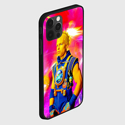Чехол для iPhone 12 Pro Барт Симпсон - крутой чувак - нейросеть, цвет: 3D-черный — фото 2