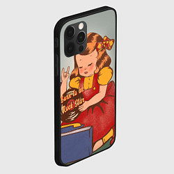 Чехол для iPhone 12 Pro Девочка с виниловой пластинкой - рождена быть звез, цвет: 3D-черный — фото 2