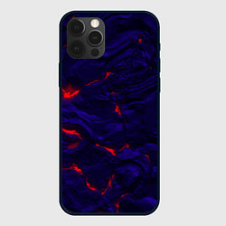 Чехол для iPhone 12 Pro Абстракция -лава, цвет: 3D-черный
