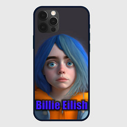 Чехол для iPhone 12 Pro Портрет Билли Айлиш в исполнении нейросети, цвет: 3D-черный
