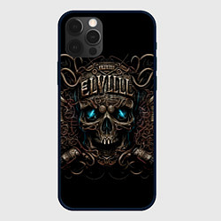 Чехол для iPhone 12 Pro Древний череп с сигилами, цвет: 3D-черный