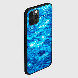 Чехол для iPhone 12 Pro Текстура воды, цвет: 3D-черный — фото 2