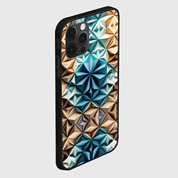 Чехол для iPhone 12 Pro Бумажный футуризм, цвет: 3D-черный — фото 2