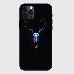 Чехол для iPhone 12 Pro Череп оленя, цвет: 3D-черный