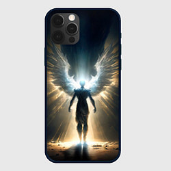 Чехол для iPhone 12 Pro Парящий мужчина ангел, цвет: 3D-черный