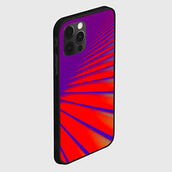 Чехол для iPhone 12 Pro Неоновые полосы абстракция, цвет: 3D-черный — фото 2