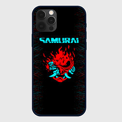 Чехол для iPhone 12 Pro Сyberpunk 2077 samurai neon, цвет: 3D-черный