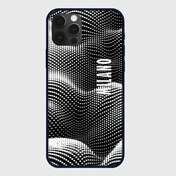 Чехол для iPhone 12 Pro Авангардный фрактальный паттерн - Милан, цвет: 3D-черный