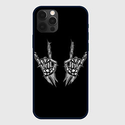 Чехол для iPhone 12 Pro Скелет кости руки skeleton, цвет: 3D-черный