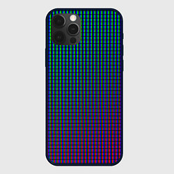 Чехол для iPhone 12 Pro Multicolored texture, цвет: 3D-черный