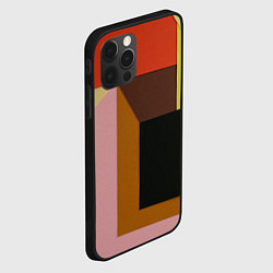 Чехол для iPhone 12 Pro Геометрическое множество разноцветных фигуры, цвет: 3D-черный — фото 2