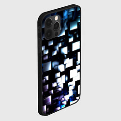 Чехол для iPhone 12 Pro Неоновые кубы абстракция, цвет: 3D-черный — фото 2