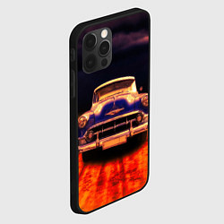 Чехол для iPhone 12 Pro Классический американский автомобиль Chevrolet 210, цвет: 3D-черный — фото 2