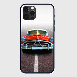 Чехол для iPhone 12 Pro Классический американский автомобиль 50-х Hudson H, цвет: 3D-черный