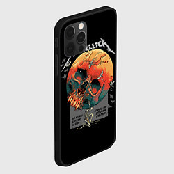 Чехол для iPhone 12 Pro Metallica - Металлика, цвет: 3D-черный — фото 2