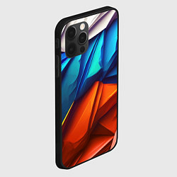 Чехол для iPhone 12 Pro Российский флаг на скале, цвет: 3D-черный — фото 2