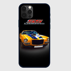 Чехол для iPhone 12 Pro Ретро маслкар Camaro SS 1970 года, цвет: 3D-черный