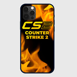 Чехол для iPhone 12 Pro Counter Strike 2 - gold gradient, цвет: 3D-черный