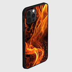Чехол для iPhone 12 Pro Пламя удачи, цвет: 3D-черный — фото 2
