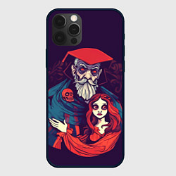 Чехол для iPhone 12 Pro Девушка и злой колдун, цвет: 3D-черный