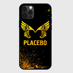 Чехол для iPhone 12 Pro Placebo - gold gradient, цвет: 3D-черный