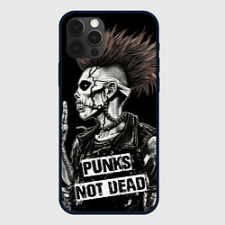 Чехол для iPhone 12 Pro Punks not dead, цвет: 3D-черный