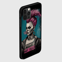 Чехол для iPhone 12 Pro Punks no dead girl, цвет: 3D-черный — фото 2