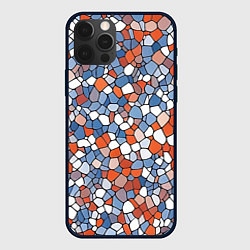 Чехол для iPhone 12 Pro Красочная мозаика, цвет: 3D-черный