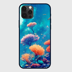 Чехол для iPhone 12 Pro Океанские глубины, цвет: 3D-черный