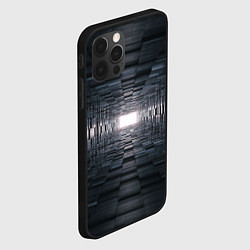 Чехол для iPhone 12 Pro Тёмная геометрия, цвет: 3D-черный — фото 2