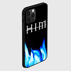 Чехол для iPhone 12 Pro HIM blue fire, цвет: 3D-черный — фото 2
