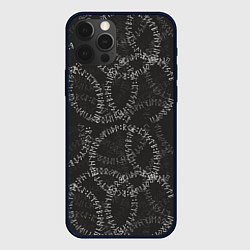 Чехол для iPhone 12 Pro Круговые руны, цвет: 3D-черный