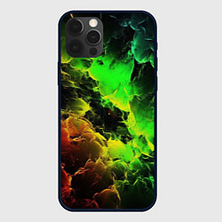 Чехол для iPhone 12 Pro Зеленое небо, цвет: 3D-черный