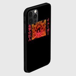 Чехол для iPhone 12 Pro Эрен Йегер: Титан-прародитель, цвет: 3D-черный — фото 2