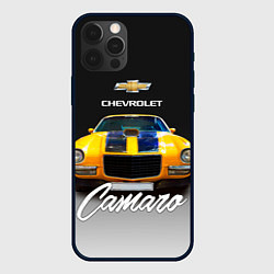 Чехол для iPhone 12 Pro Американский спорткар Camaro 1970 года, цвет: 3D-черный