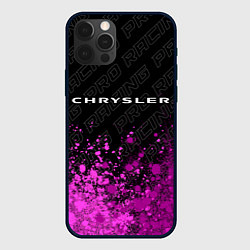 Чехол для iPhone 12 Pro Chrysler pro racing: символ сверху, цвет: 3D-черный