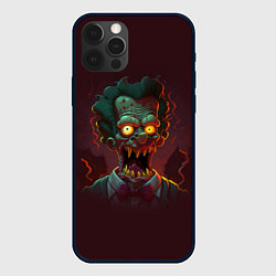 Чехол для iPhone 12 Pro Зомби в стиле Симпсонов, цвет: 3D-черный