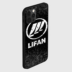 Чехол для iPhone 12 Pro Lifan с потертостями на темном фоне, цвет: 3D-черный — фото 2