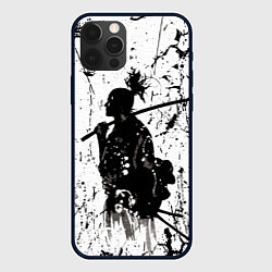 Чехол для iPhone 12 Pro Самурай - древний воин, цвет: 3D-черный