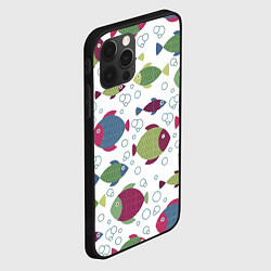 Чехол для iPhone 12 Pro Милые рыбки, цвет: 3D-черный — фото 2