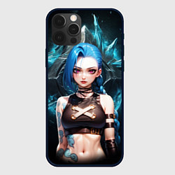 Чехол для iPhone 12 Pro Jinx arcane league of legends, цвет: 3D-черный