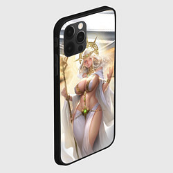 Чехол для iPhone 12 Pro Fantasy girl gold, цвет: 3D-черный — фото 2