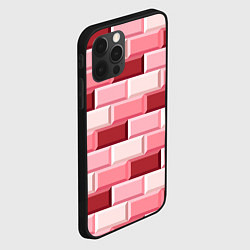 Чехол для iPhone 12 Pro Красные кирпичи, цвет: 3D-черный — фото 2