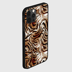 Чехол для iPhone 12 Pro Меховая шкура тигра, цвет: 3D-черный — фото 2