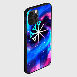Чехол для iPhone 12 Pro Nightwish неоновый космос, цвет: 3D-черный — фото 2